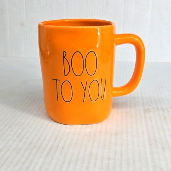 Rae Dunn Orange Halloween Mug Boo To You - Picture 1 of 6